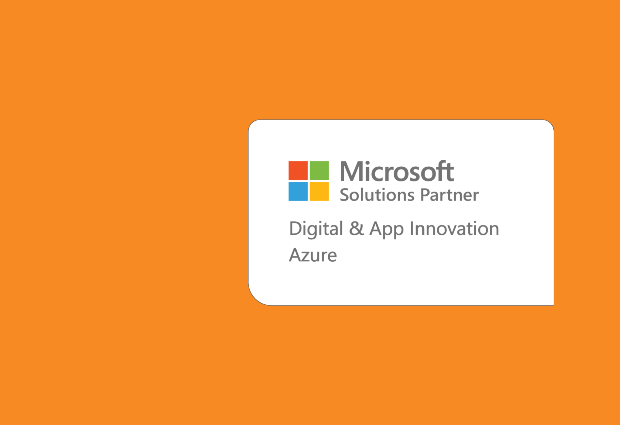 Moberg achieves Microsoft Solutions Digital & App Innovation (Azure)
